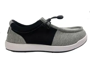 SK??NI Men's Golf Shoe - Grey/Black dry conditions On Track