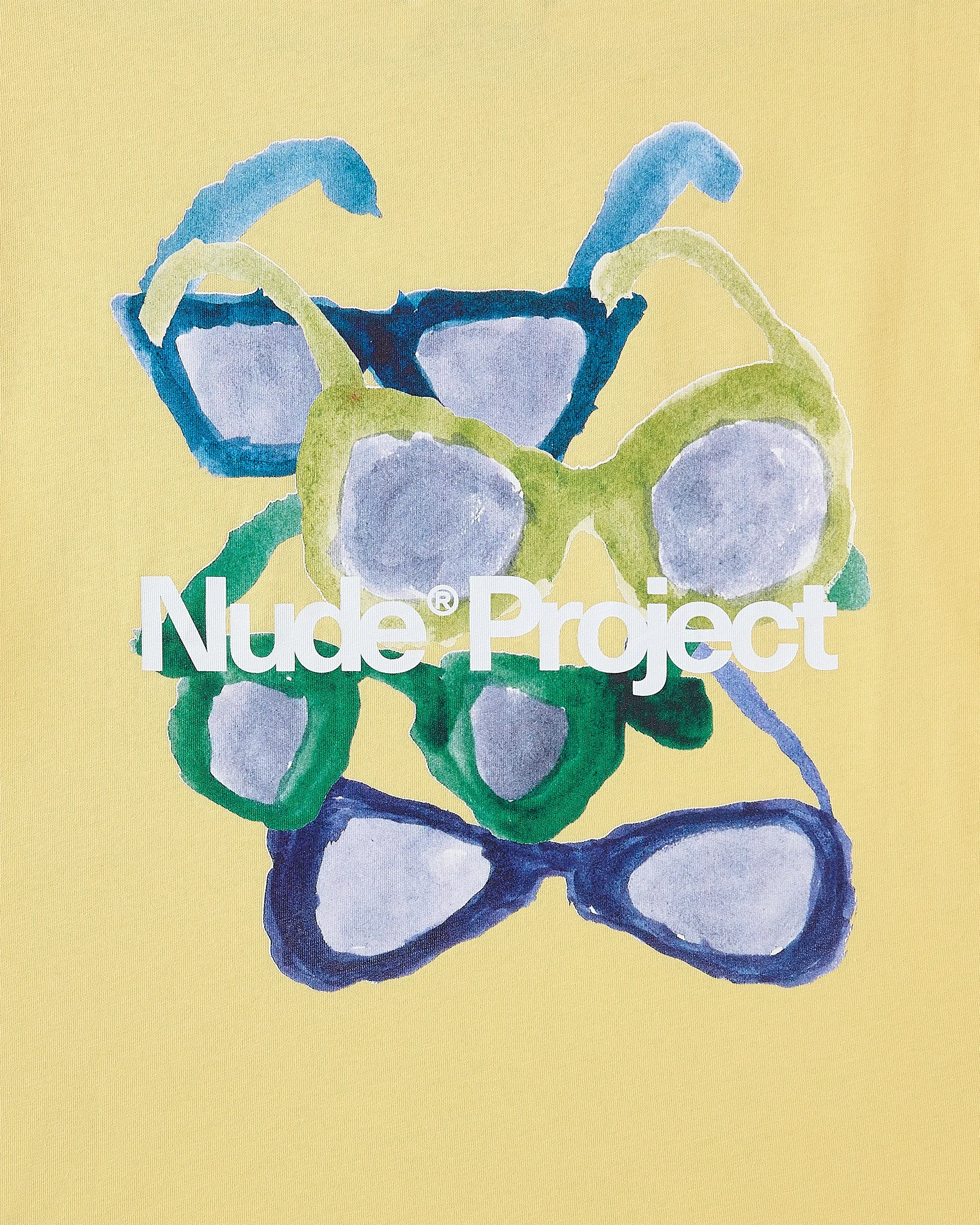 Sunglasses Tee Pale Yellow Comfy Stretch Wear Sports Outfit