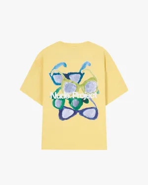 Sunglasses Tee Pale Yellow Cozy Wear