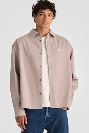 Fashion-Forward Look Park Long Sleeve Shirt Concrete
