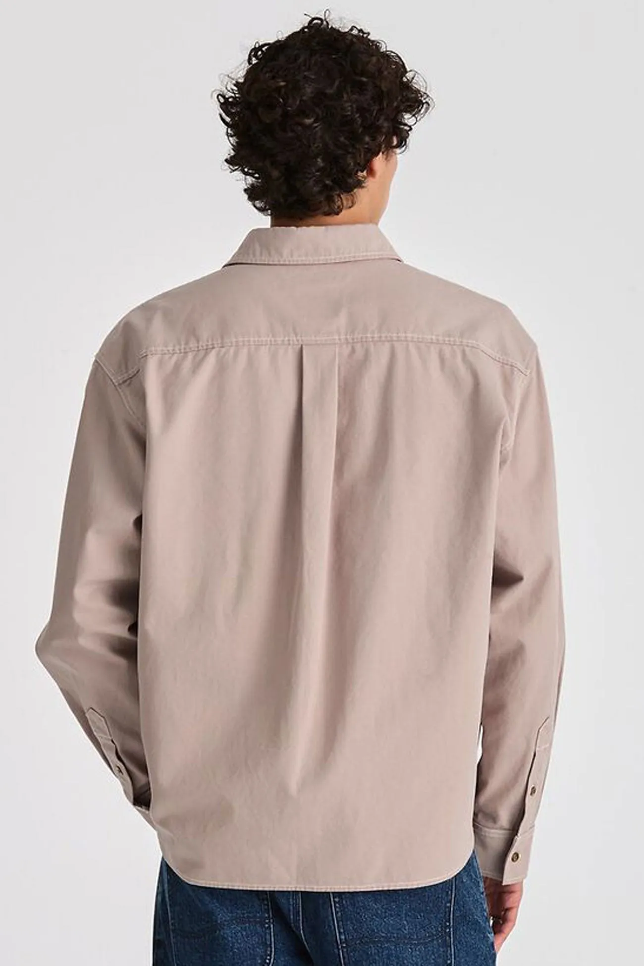 Seasonal Must-Have Active Style Park Long Sleeve Shirt Concrete