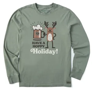 Wool combination Men's Have a Hoppy Holiday Long Sleeve Crusher Tee