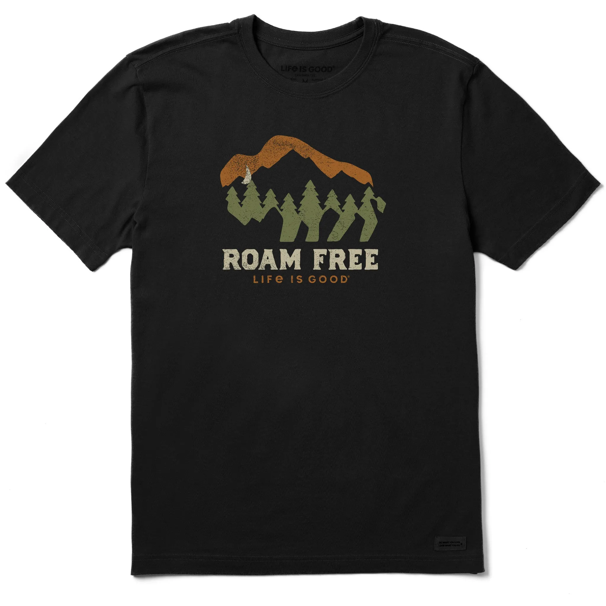 Bold Statement Men's Roam Free Buffalo Short Sleeve Crusher Tee