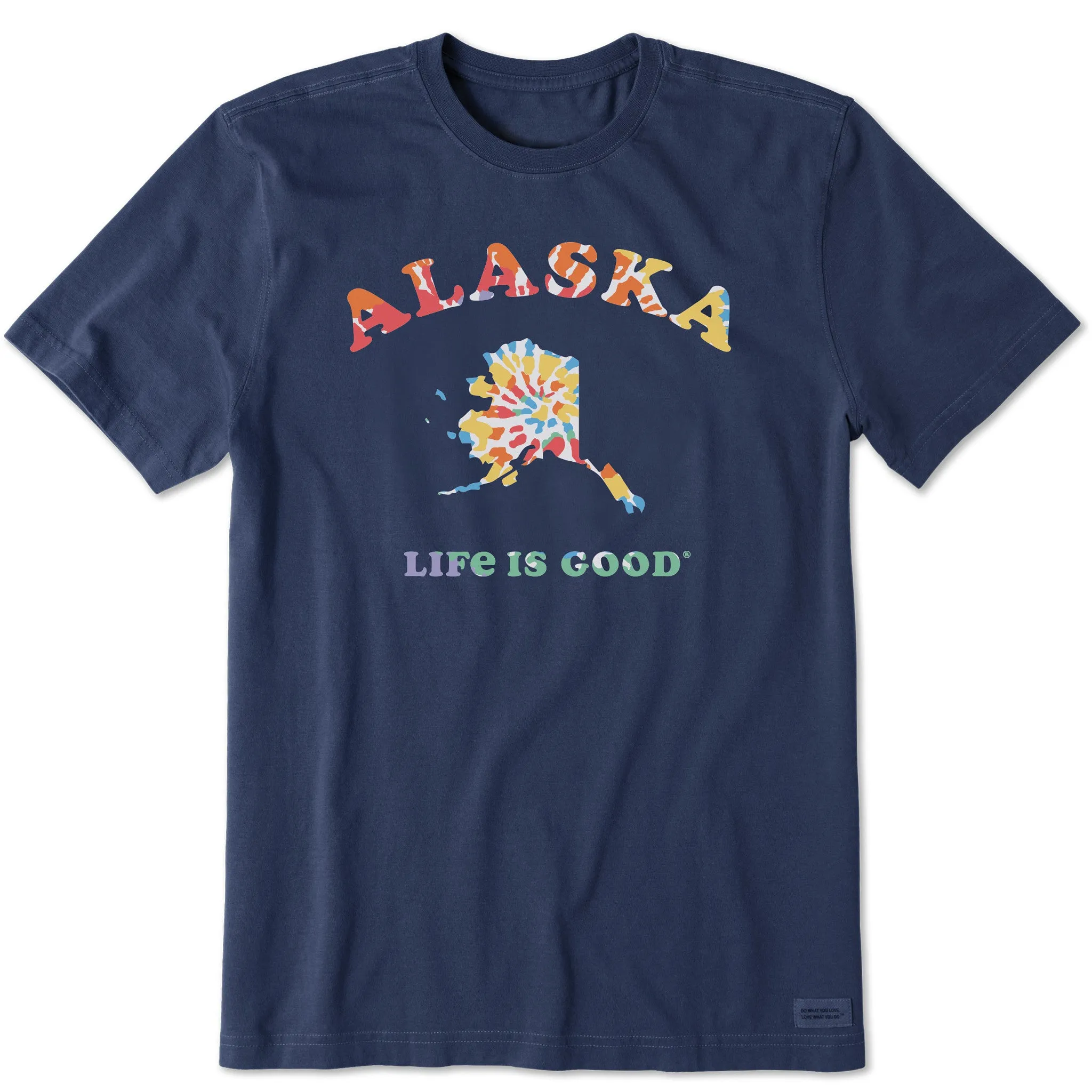 Men's Tie Dye Alaska Short Sleeve Crusher Tee Airflow Ventilation System NeutralTonesCollection