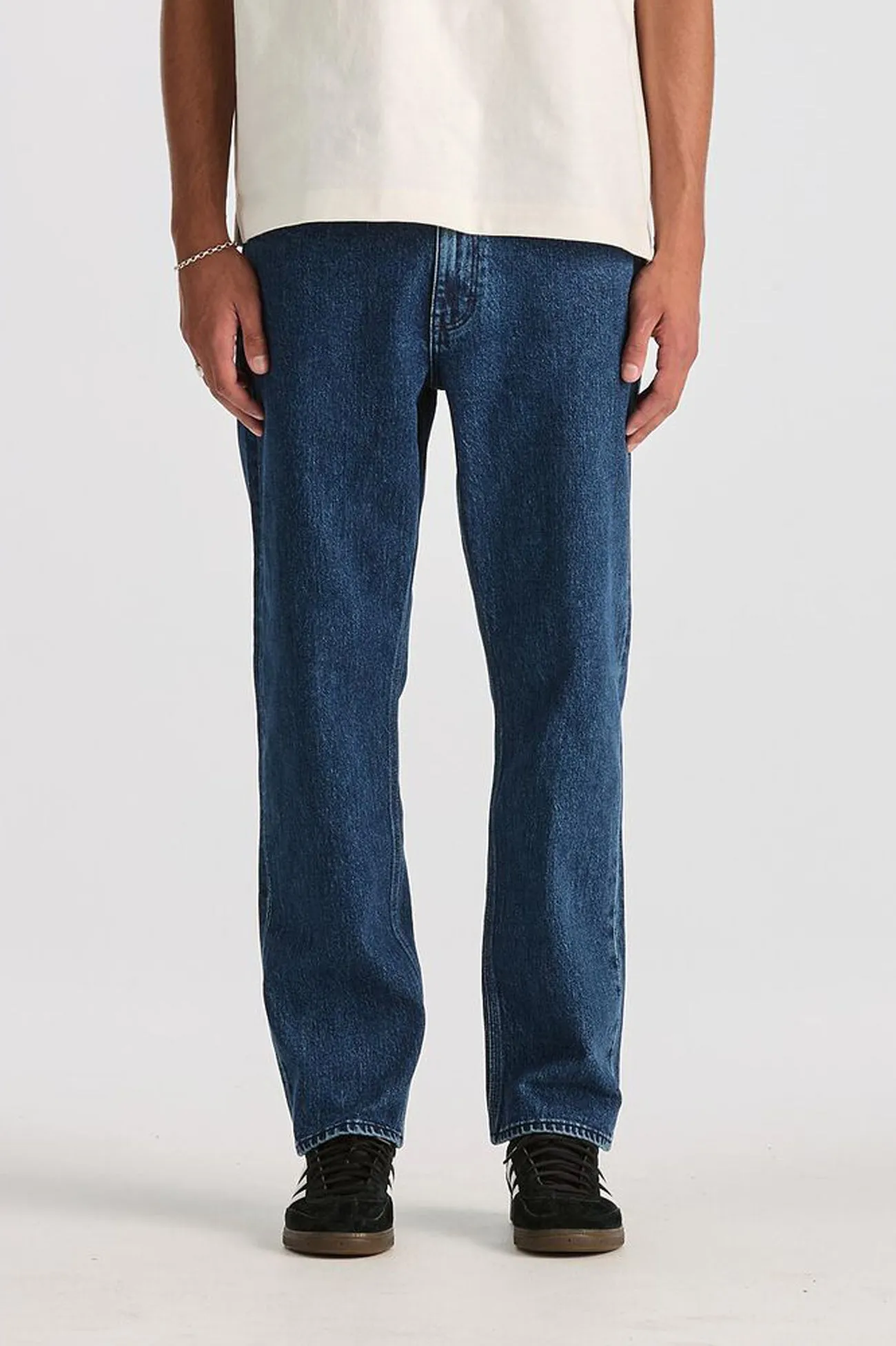 L-Three Jean Highkey Blue Classic Wear Textured