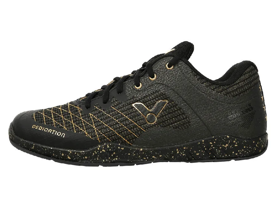 Smart Look Workout Victor VGHS CX Court Shoes [Black/Gold]