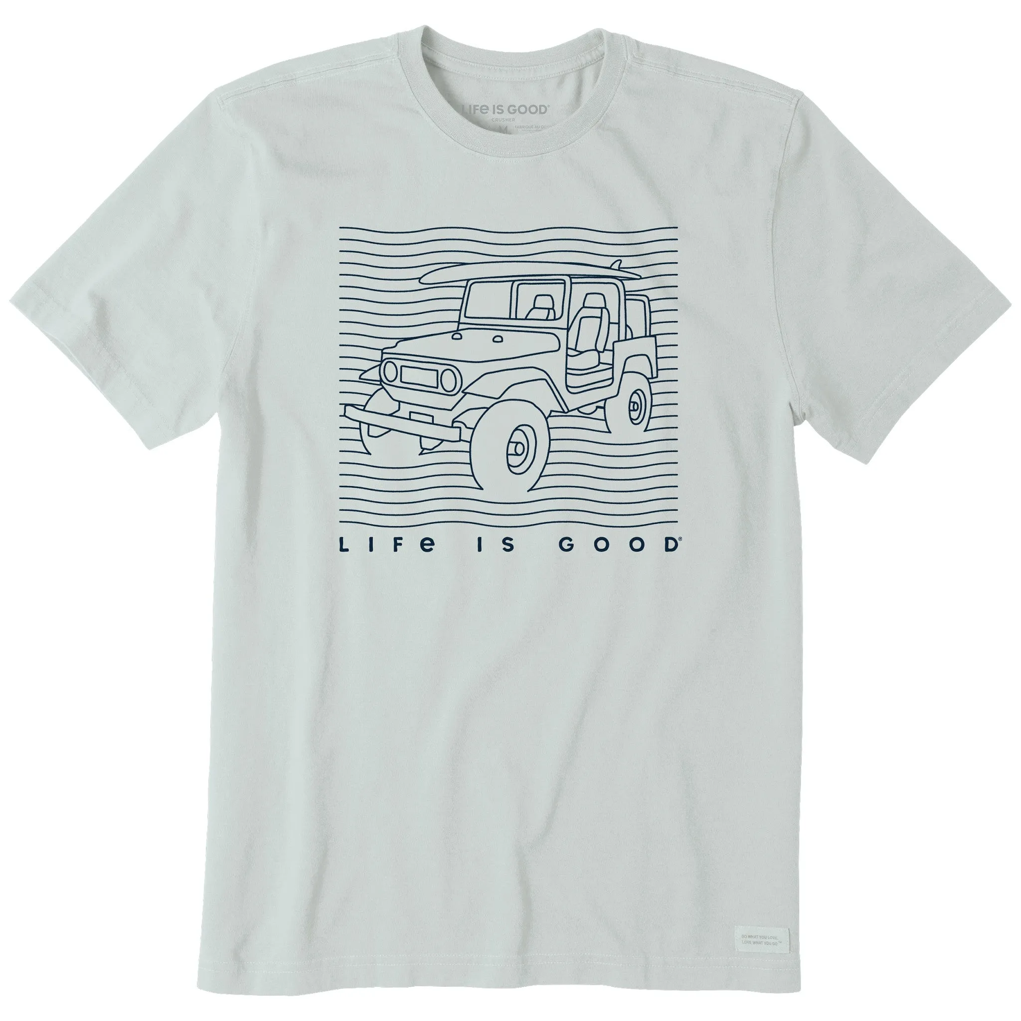 Layered Wear Simple yet stylish Men's Surfboard SUV Short Sleeve Crusher Tee