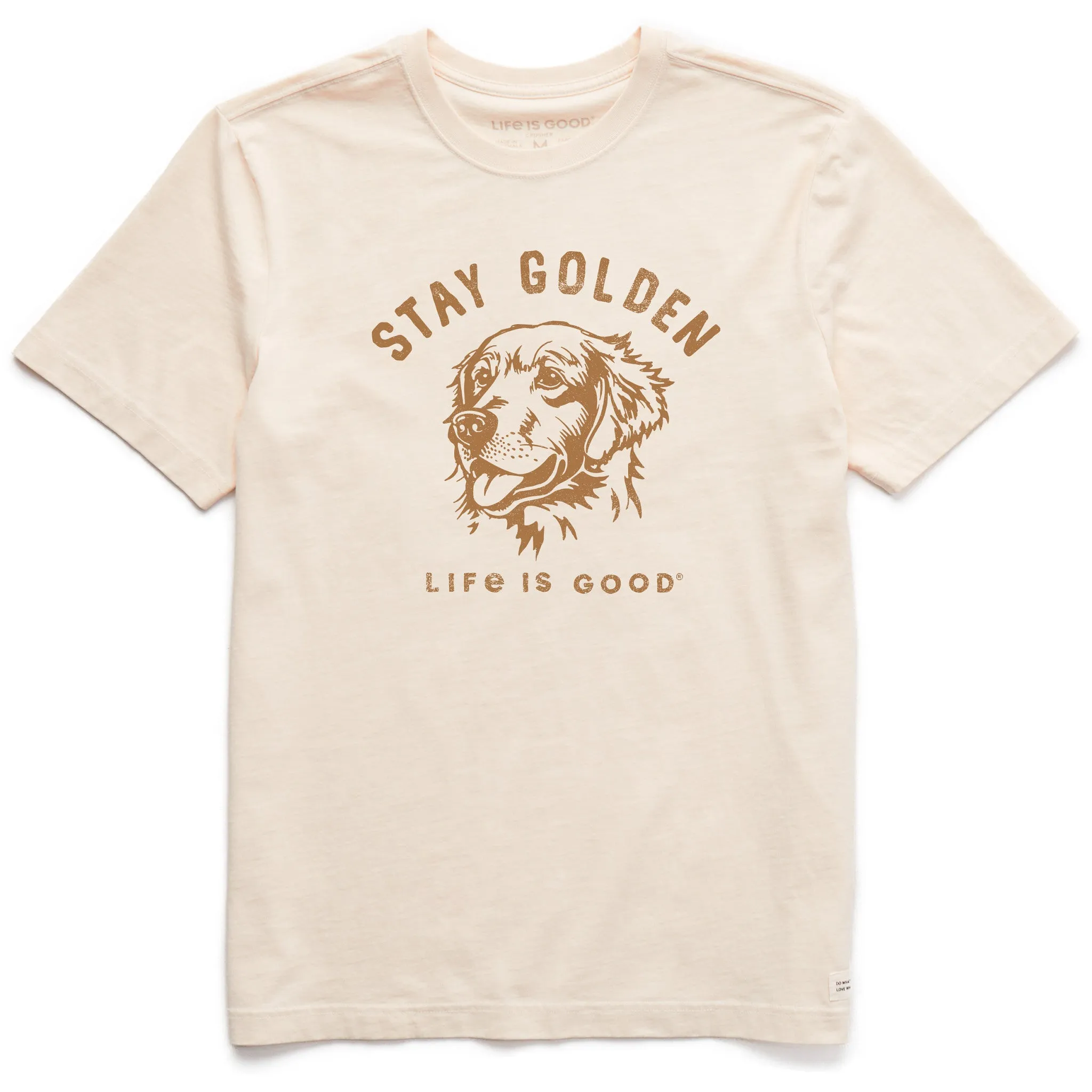 Street Smart Men's Stay Golden Short Sleeve Crusher Tee