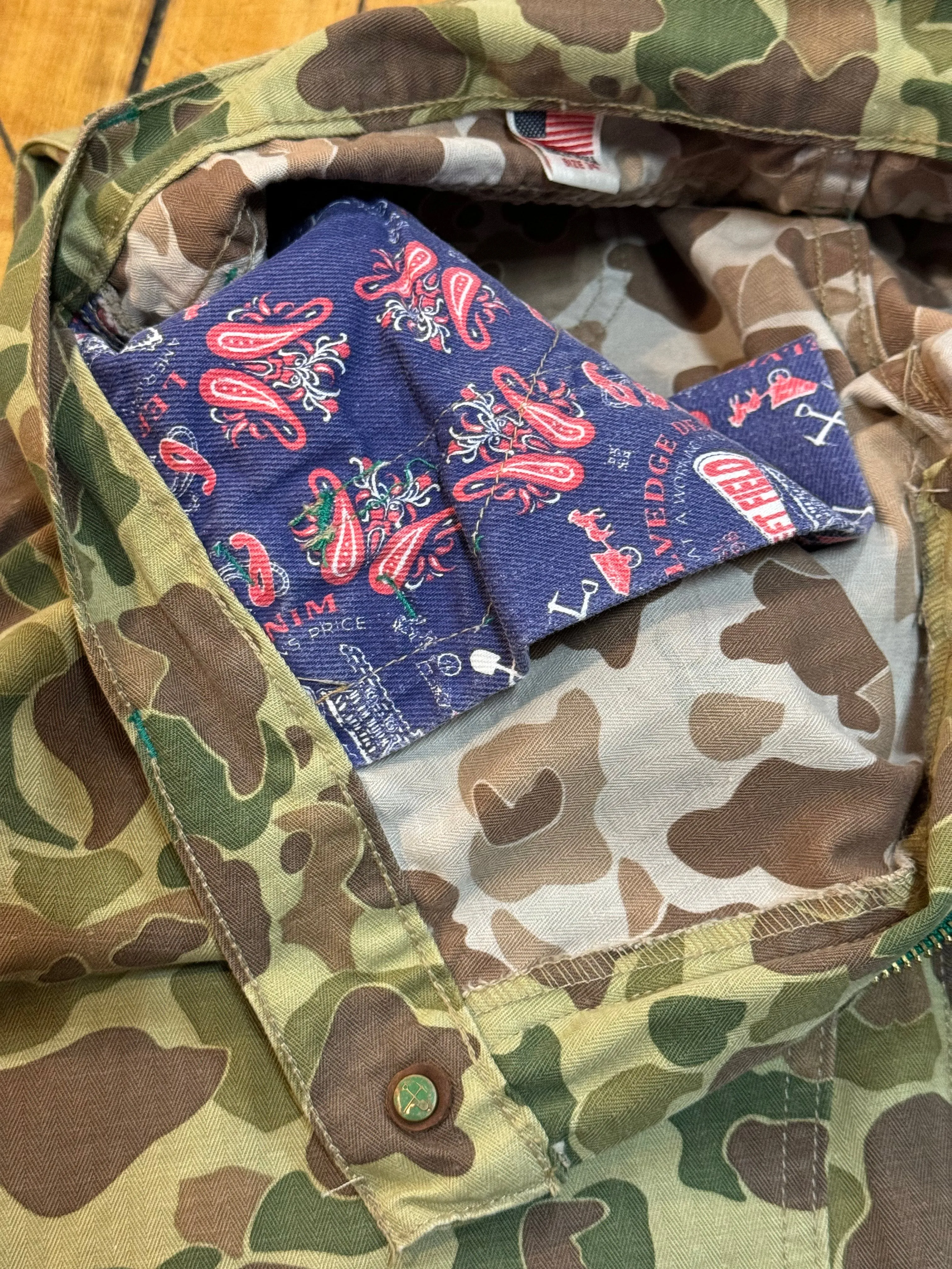 Daily Style Anti Pilling Surface Camouflage "Frog Skin" Japanese Fabric Double Knee Work Pant - Size up for a looser fit