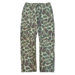 Camouflage "Frog Skin" Japanese Fabric Double Knee Work Pant - Size up for a looser fit Relaxed Lines