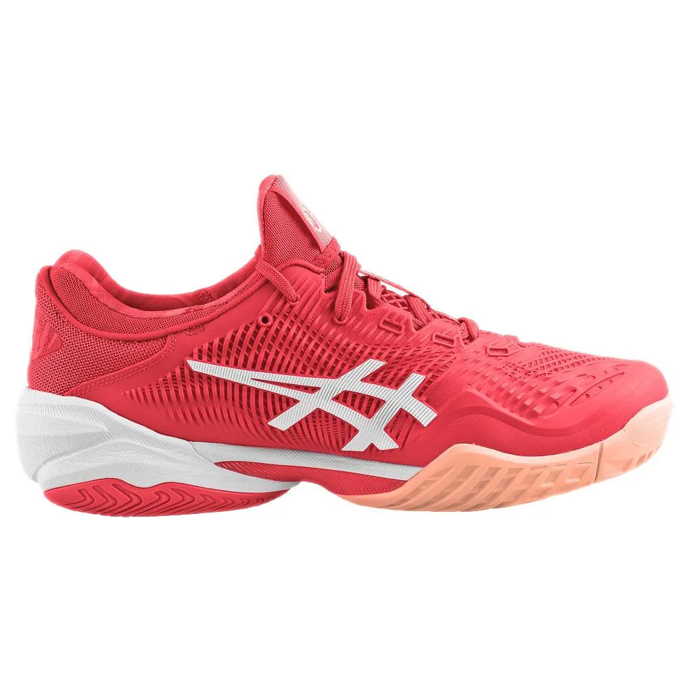 Anti Odor Ergonomic Shape Asics Men's Court FF 3 Novak - Fiery Red/White