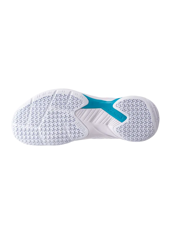 Yonex 2024 Power Cushion Cascade Accel Wide Badminton Shoes [White/Skyblue] certified