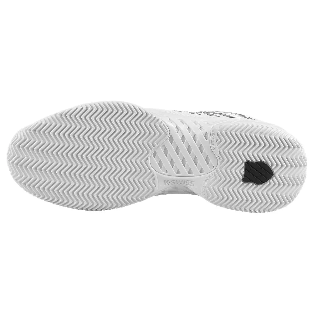 Elastic laces Lace   Up Design K-Swiss Men's Hypercourt Express 2 - Clay - White/Black