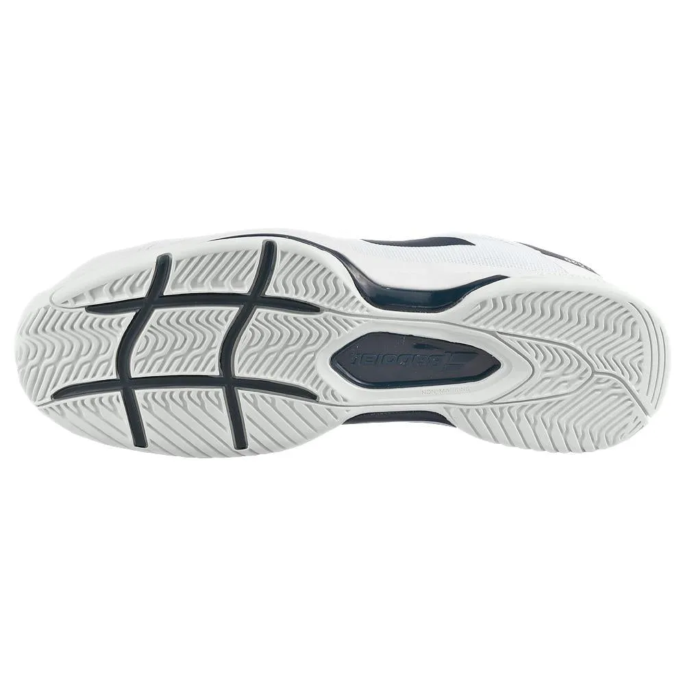 Wide fit Flexible Design Babolat Men's SFX 3 - AC - White/Navy