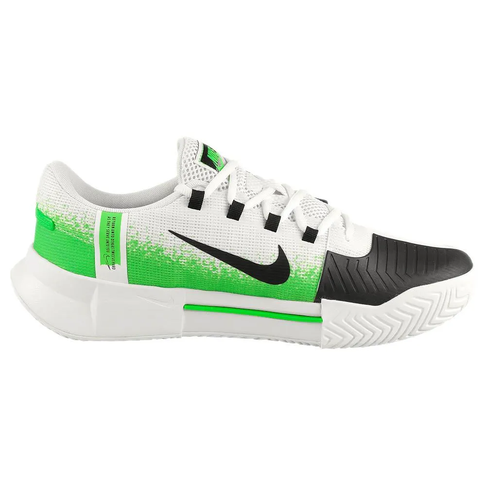 Narrow Fit Elastic upper Nike Men's Air Zoom GP Challenge 1 - White/Poison Green