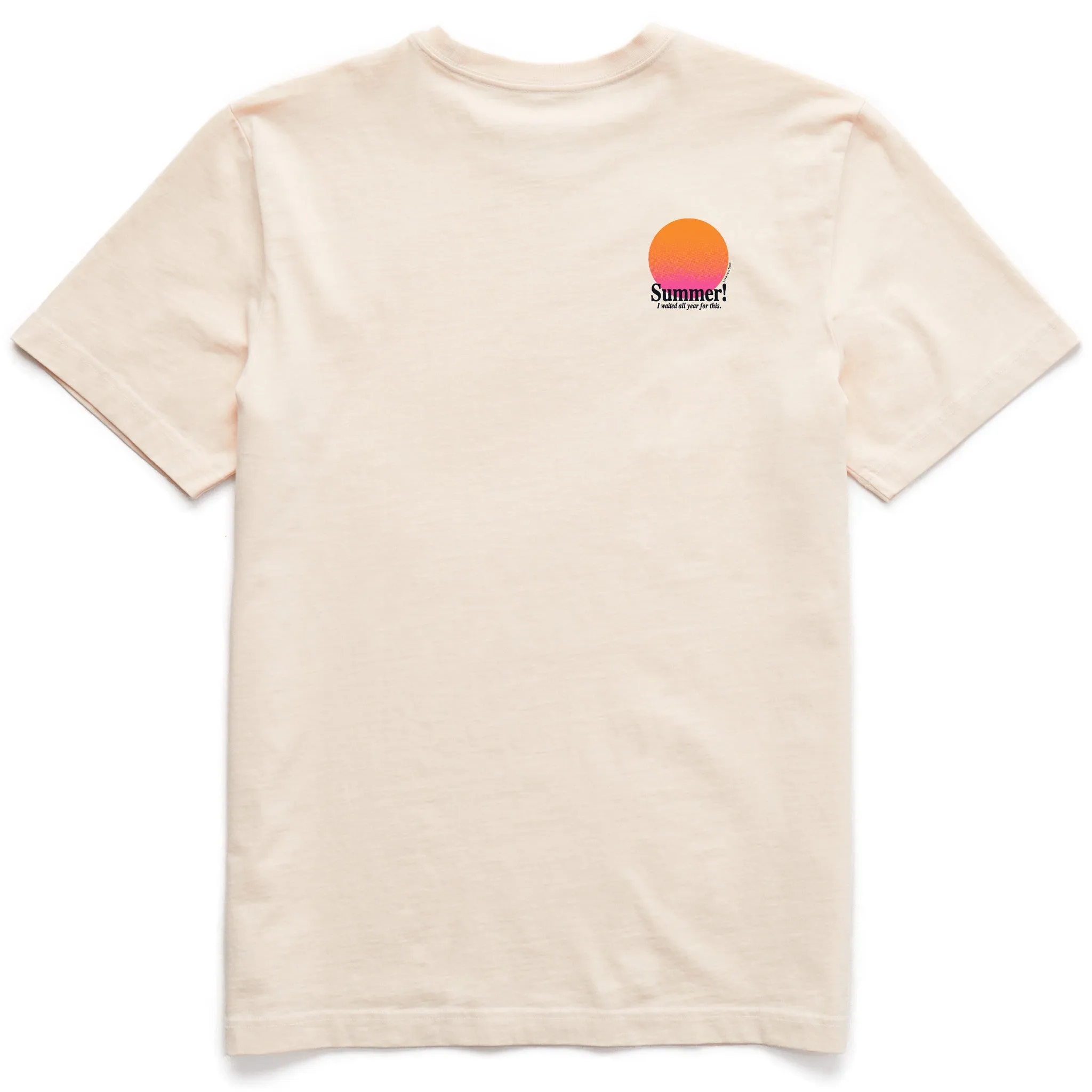 Cozy And Warm Low Profile Silhouette Men's Summer! Short Sleeve Crusher Tee