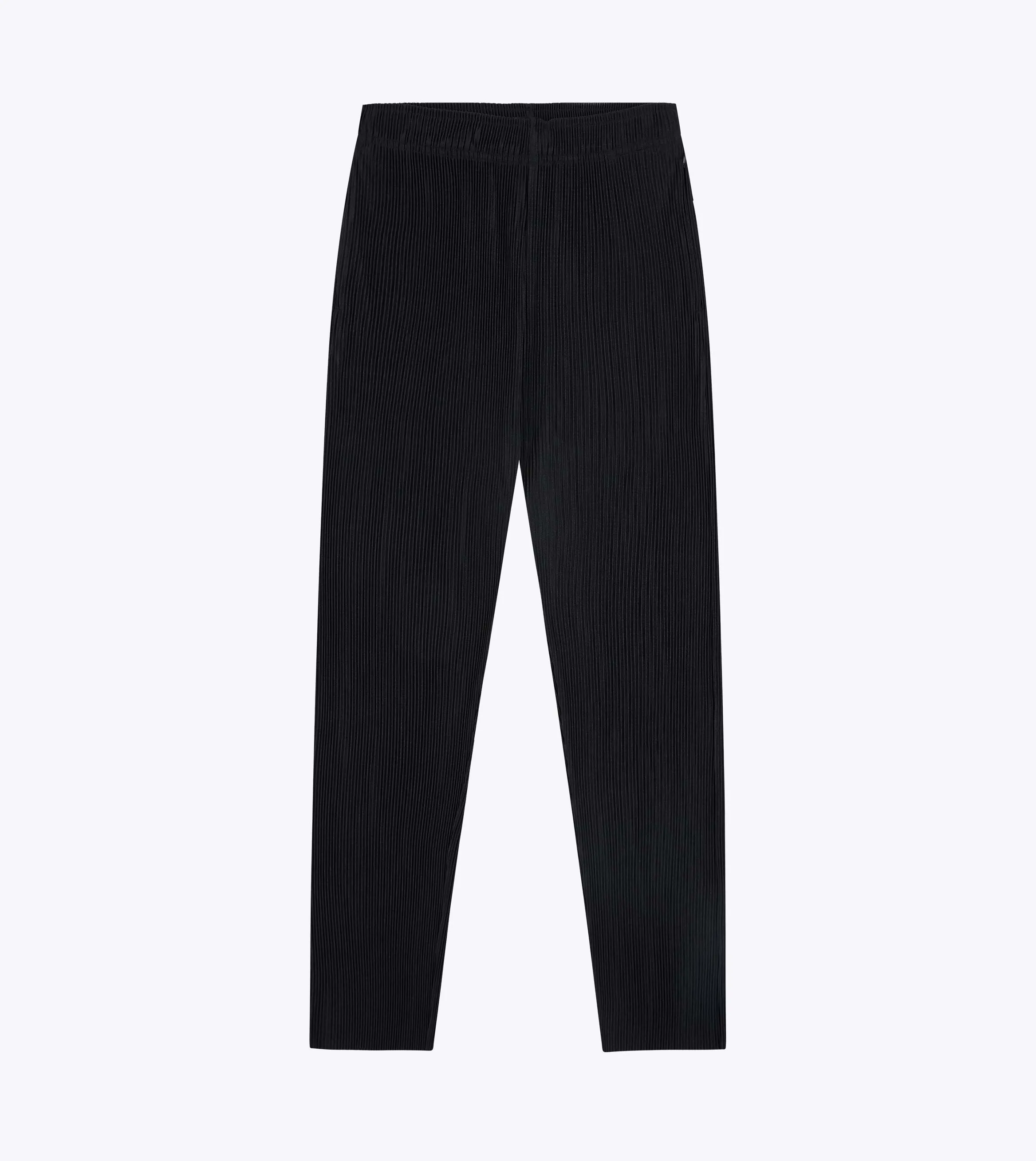 Pleated Pant Black RegularFit Timeless Wear