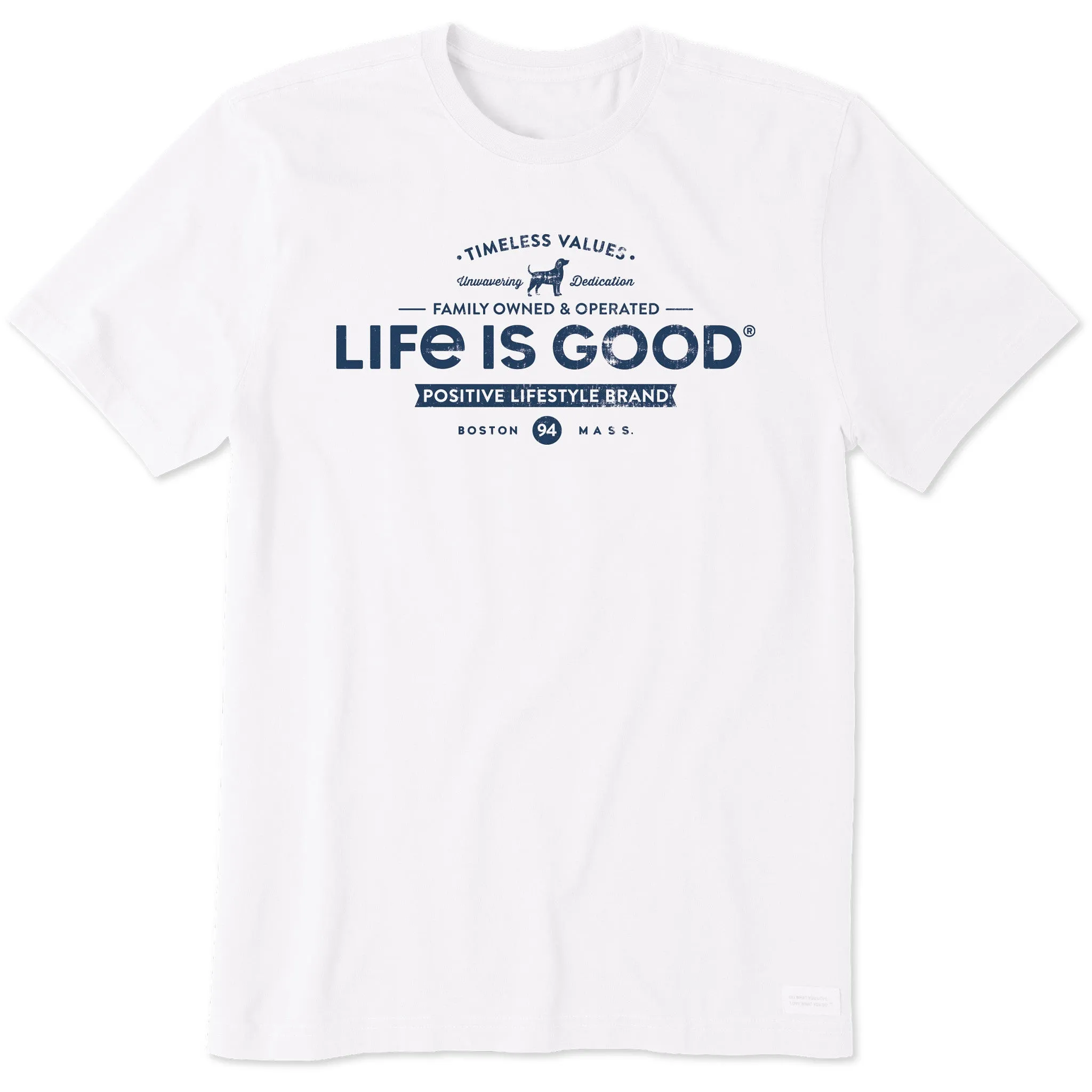 Men's Timeless Values Short Sleeve Tee PreShrunkCotton Adjustable Hem