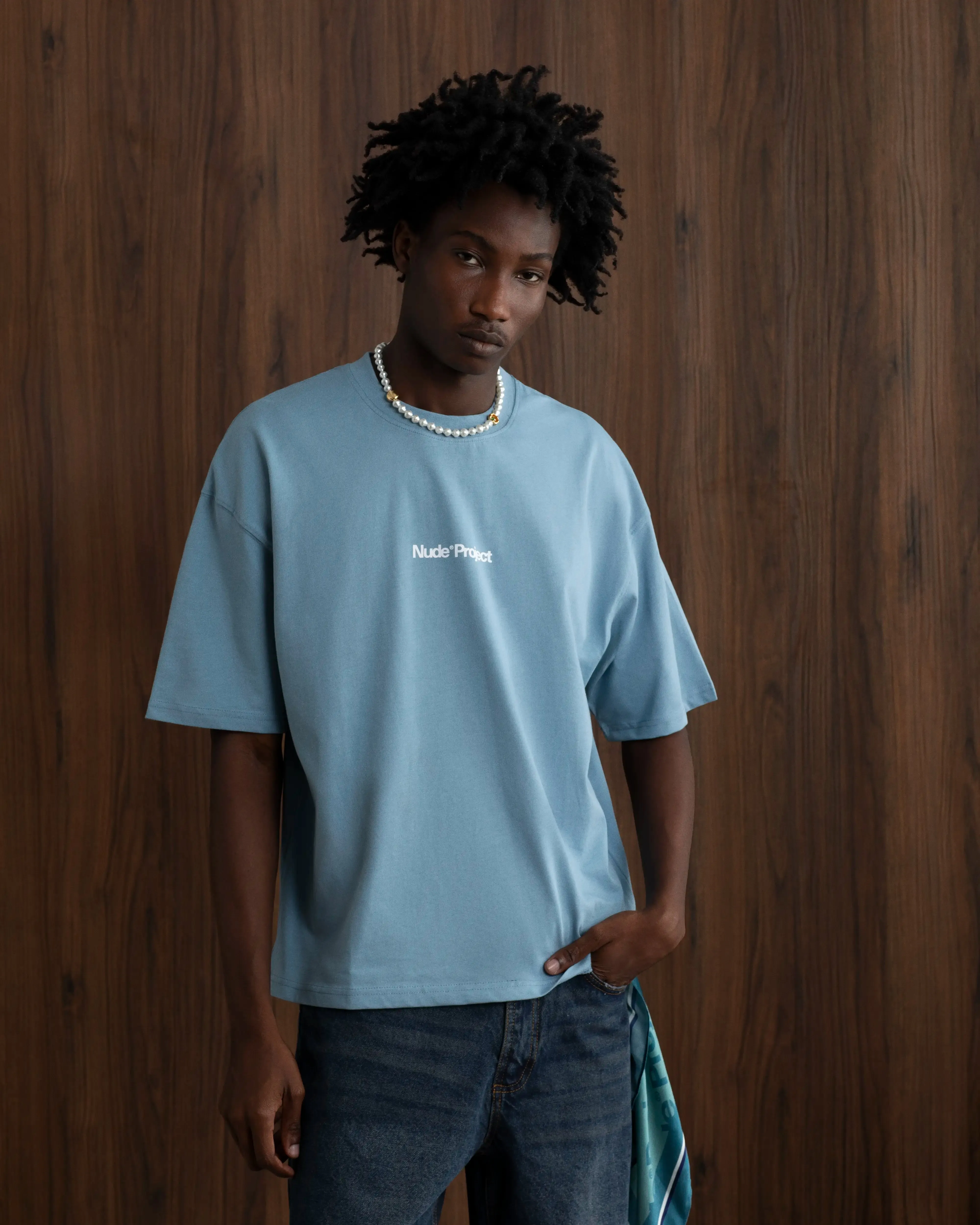 City Casual Chilly Weather Style Gilda Tee Blue