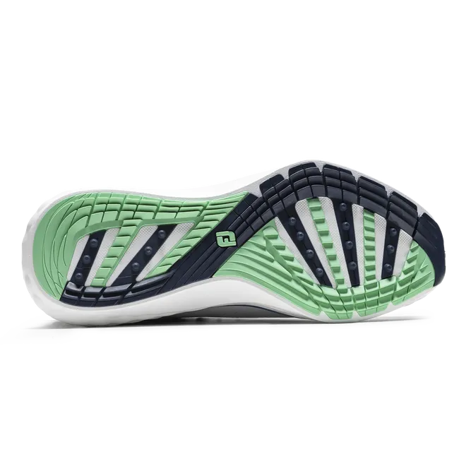Classic Vibe FootJoy Men's Quantum Golf Shoe- White/Navy/Green