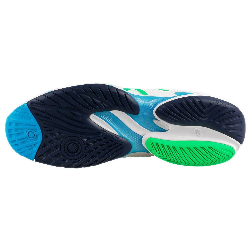 Durable Sole Asics Men's Court FF 3 - White/New Leaf