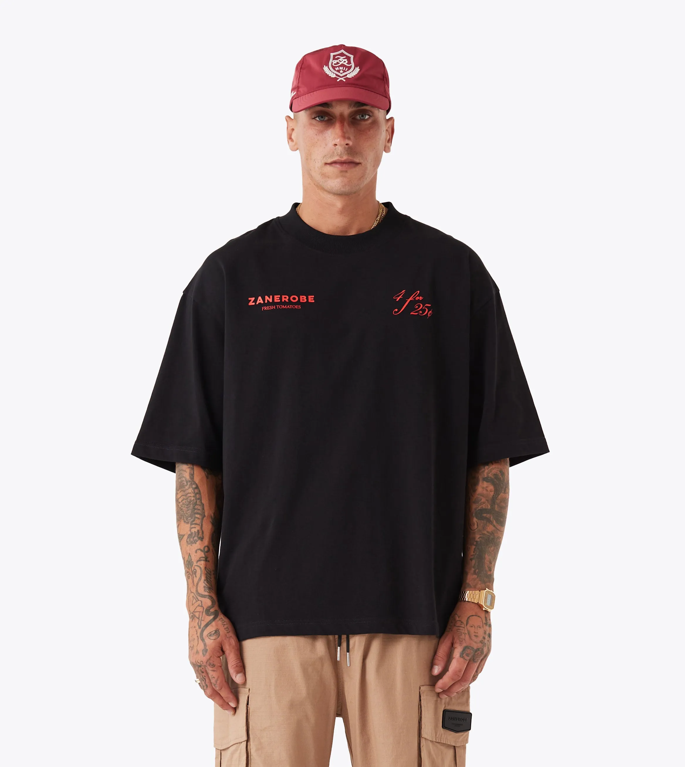 Fresh Produce Flow Tee Black Smart Comfort