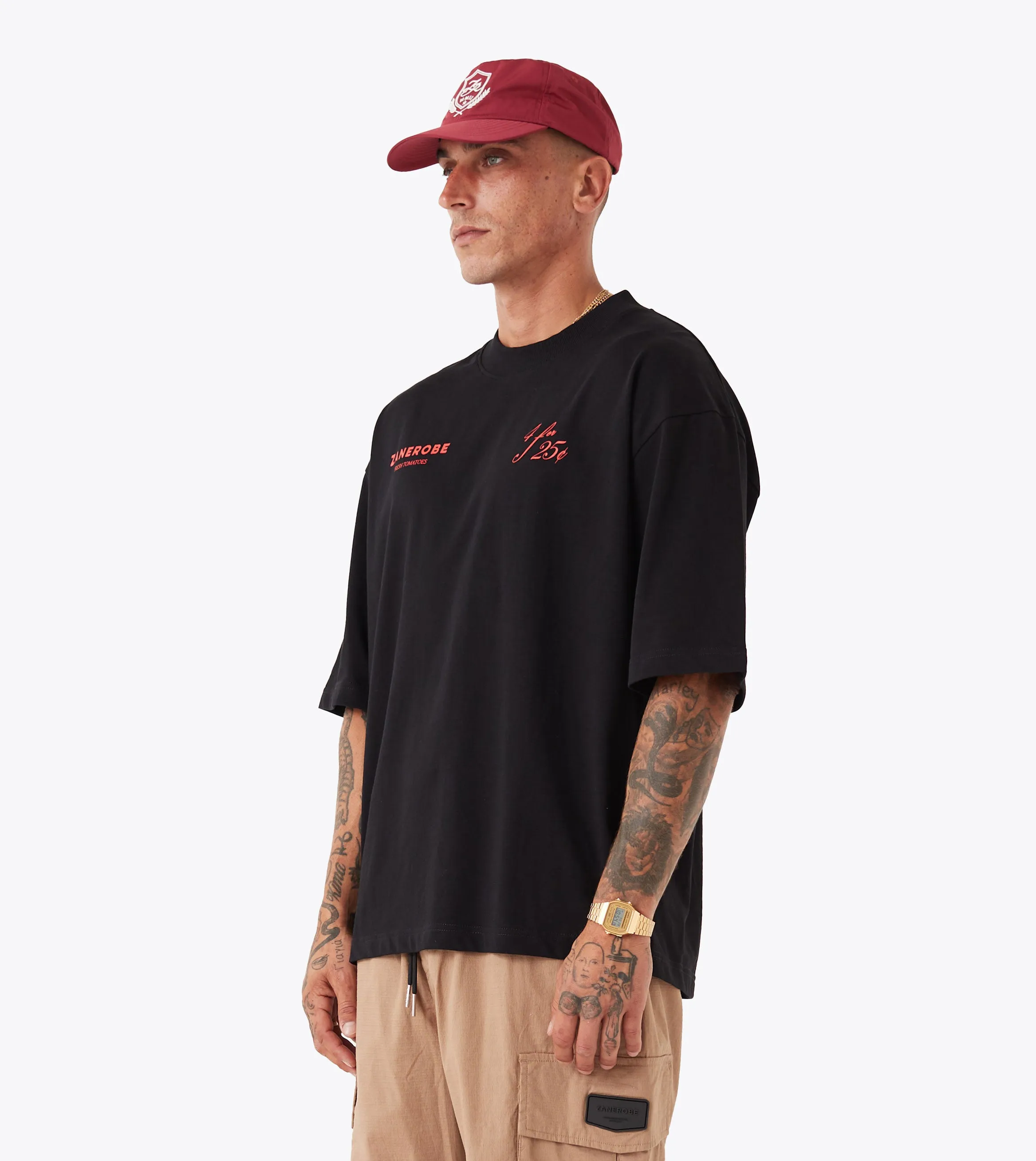 Fresh Produce Flow Tee Black Cozy and Fashionable