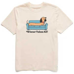 Men's Wiener Takes All Short Sleeve Crusher Tee Summer Ready