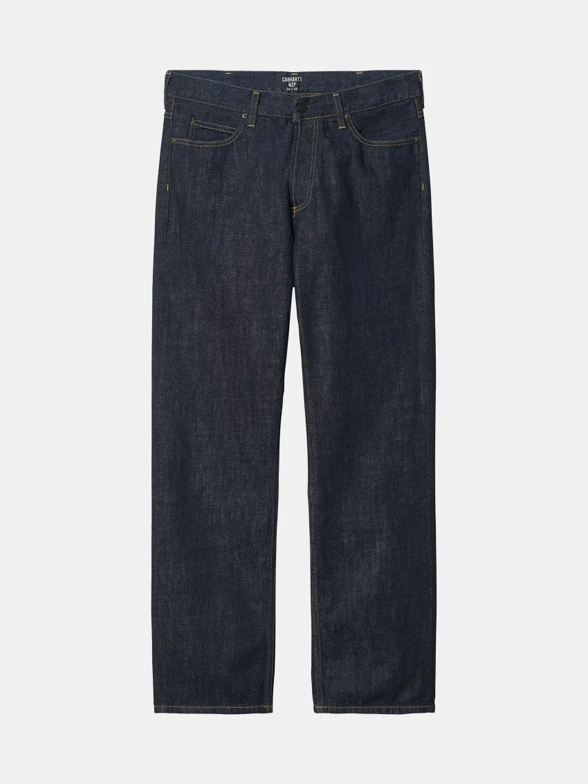 Flat Lock Stitching Marlow Jeans Blue Rinsed