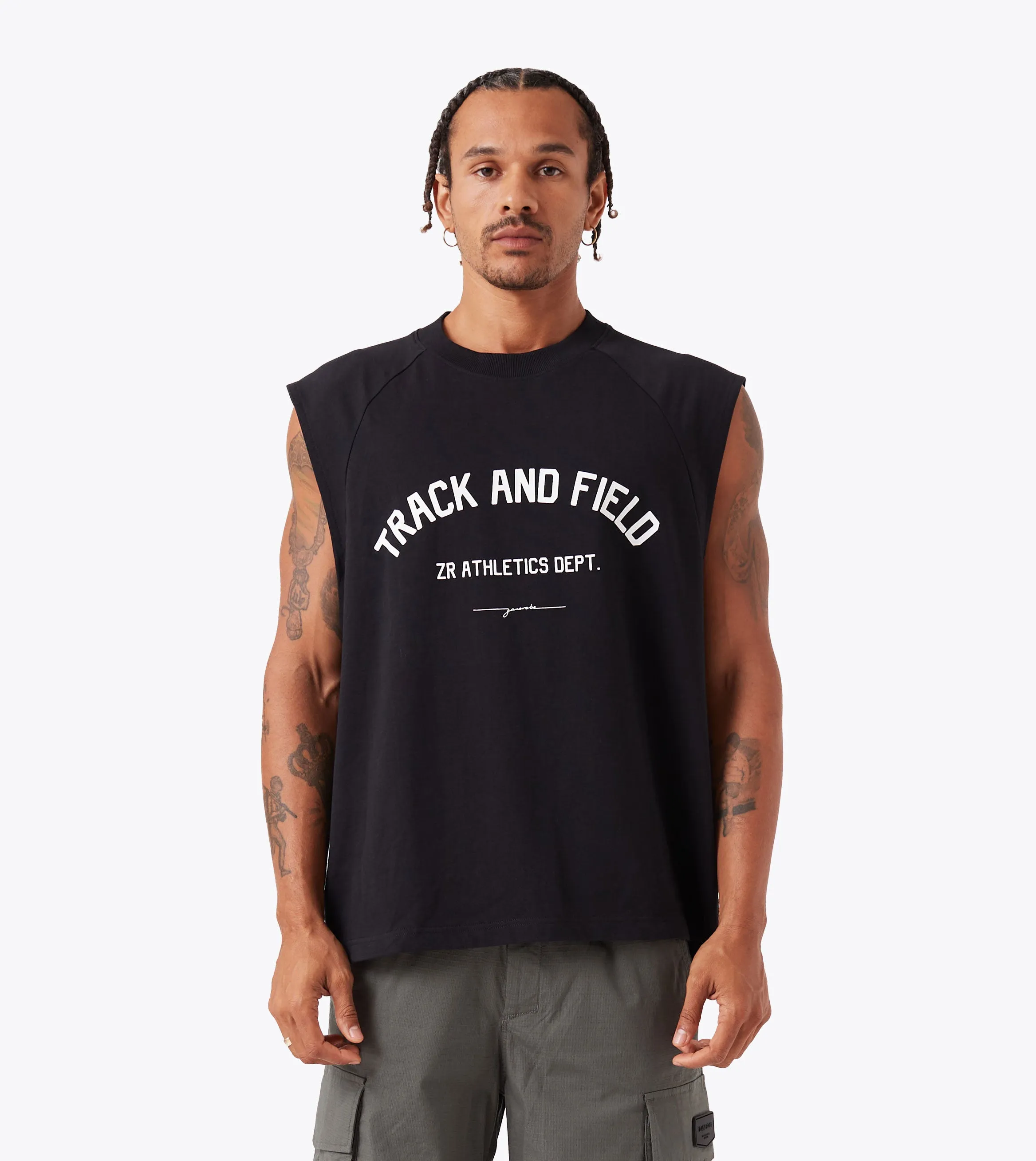 Holiday Style Trend Ath. Raglan Muscle Black