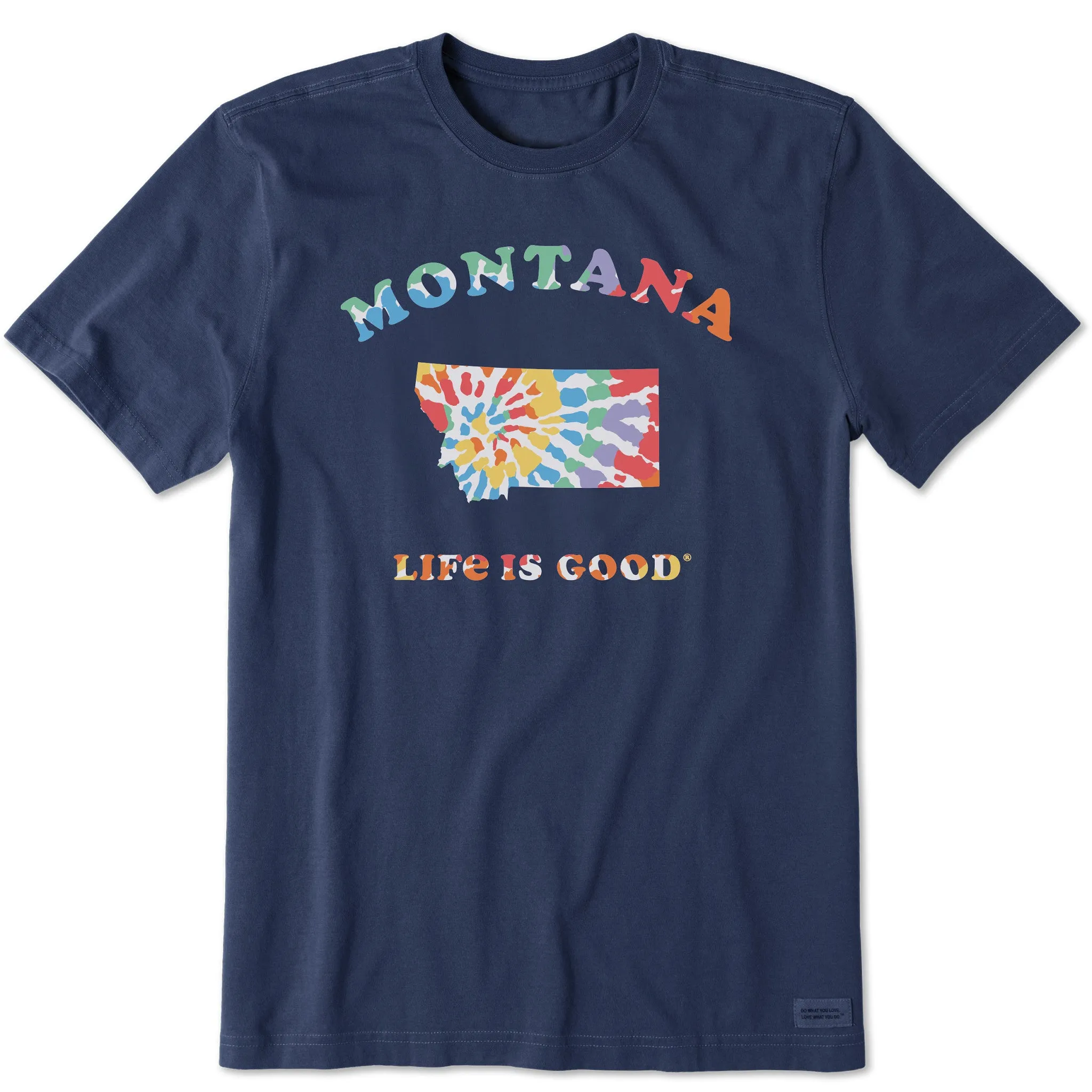 sporty wear Men's Tie Dye Montana Short Sleeve Crusher Tee