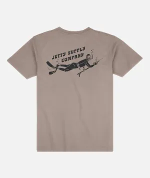 Spearfisher Tee - Cinder Comfy Active Fit EasyCareFinish