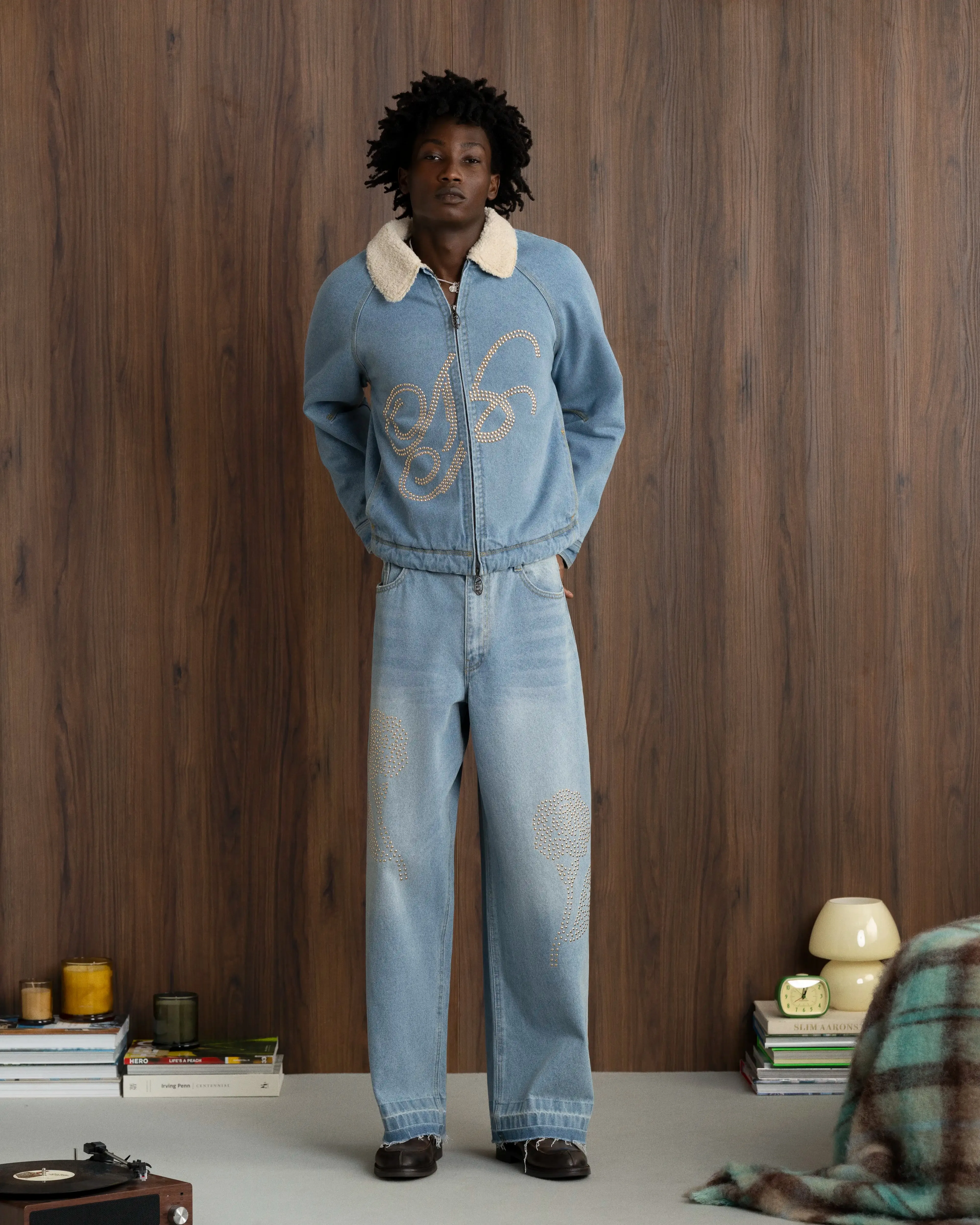 Denim Iconic Jacket Fleece Lined Interior Crisp Clean Fit