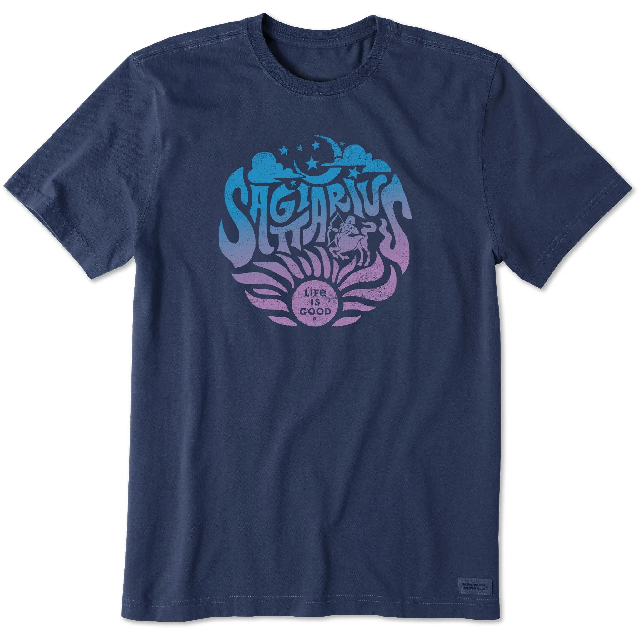 Men's Sagittarius Zodiac Vibes Short Sleeve Crusher Tee Everyday Fashion Look in demand