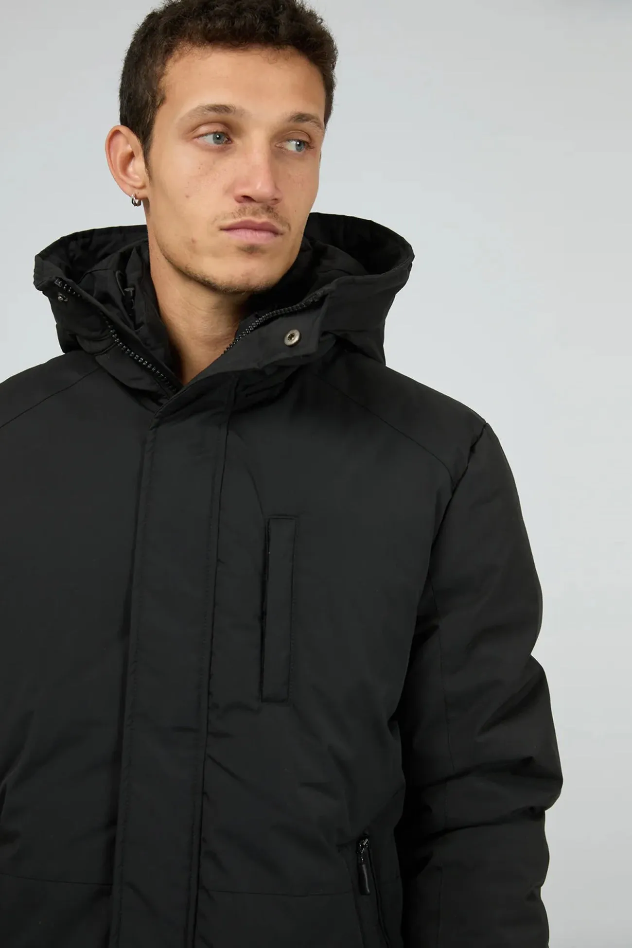 Warmth Retention Heat Reflective Layer Hex Jacket Black