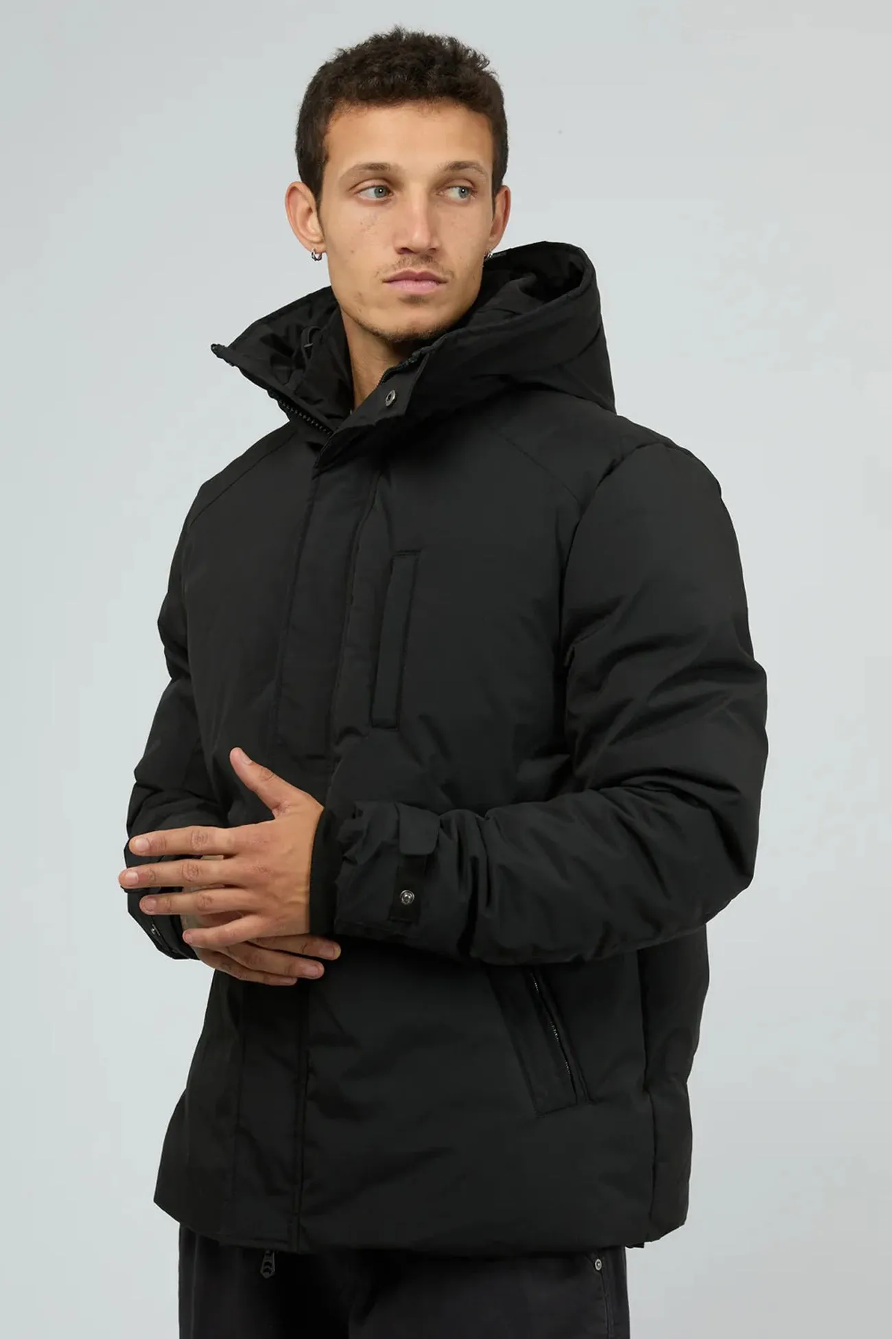 Crisp Clean Fit Hex Jacket Black
