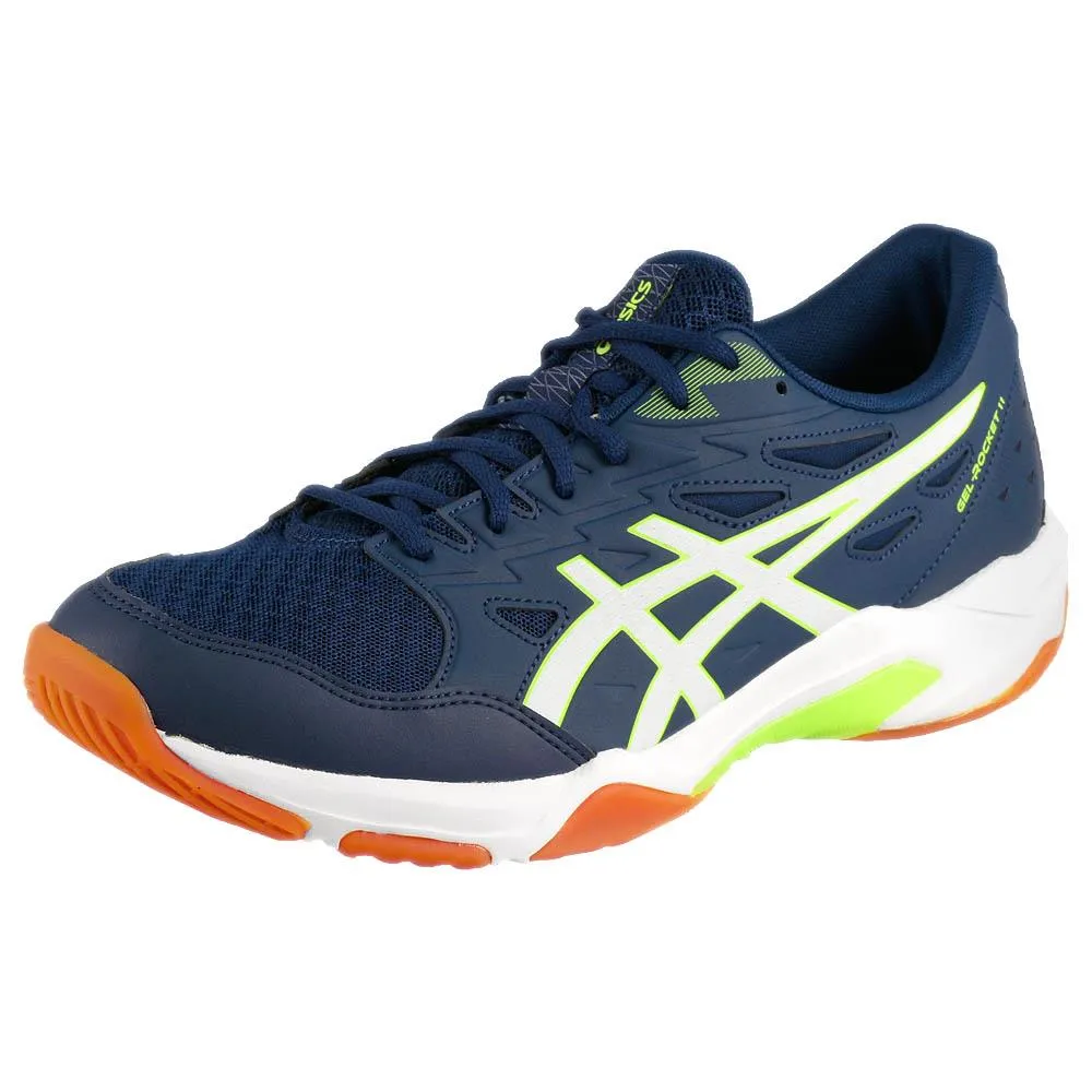 Comfort footbed Asics Men's Gel-Rocket 11 - Blue Expanse/Safety Yellow