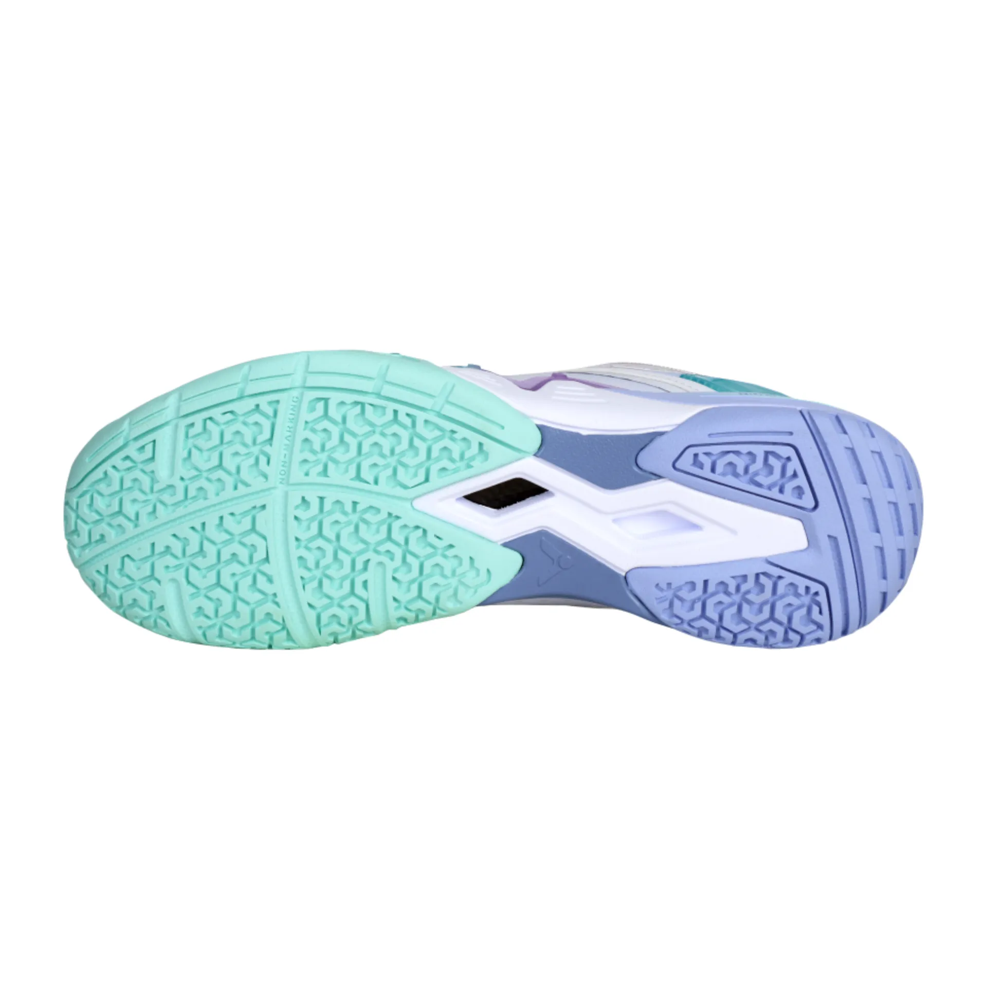Trending Style Athletic Victor P8500NLITE-AT Badminton Shoes [Brilliant White/Blue Violet]