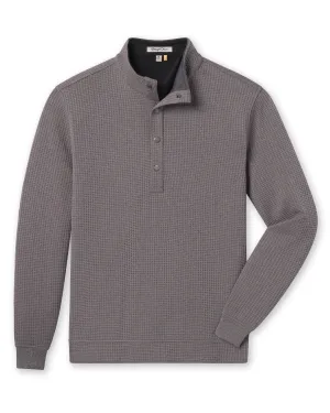 Flexible Waistband Hollister Snap Placket Pullover - Charcoal Heather