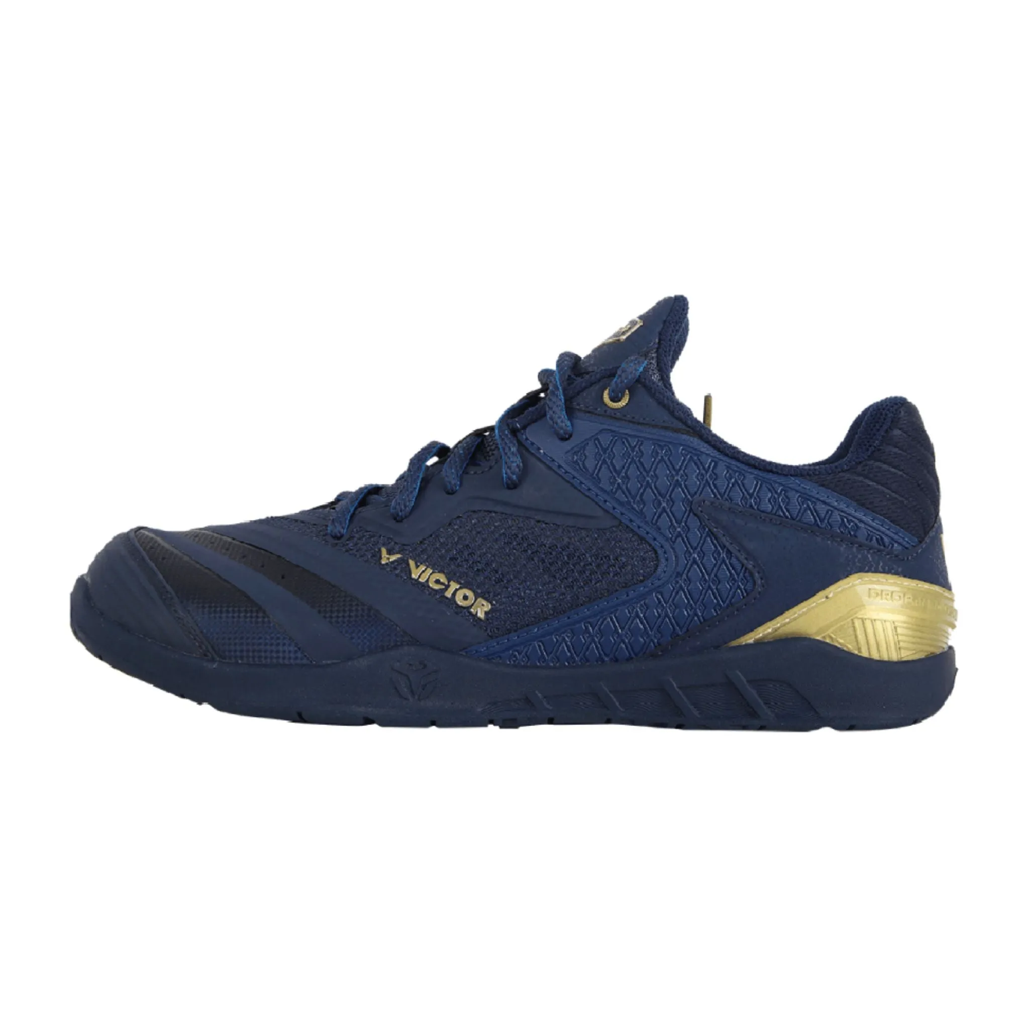 Multi Terrain Water Resistant Material Victor 55th Anniversary Badminton Shoes [Medieval Blue/Gold] P9200III-55 BX