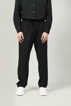 TEXTURED BAGGY FIT EASY PANTS Casual Vibe Stain Release Finish