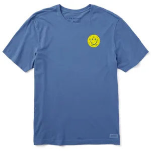 Men's Happy Pickleball Short Sleeve Crusher Tee Comfy Fit Office Casual