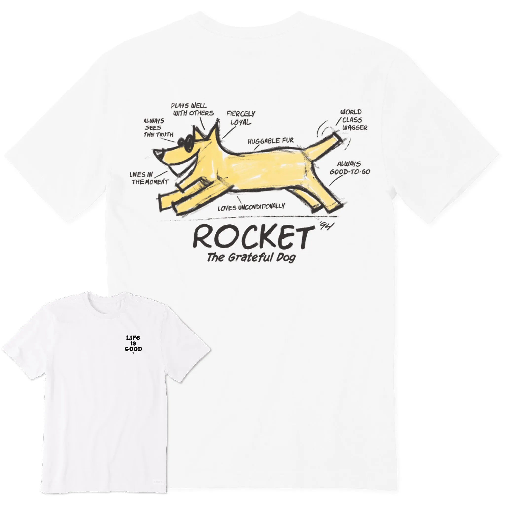 Drip Dry Fabric Men's The Anatomy of Rocket Short Sleeve Tee