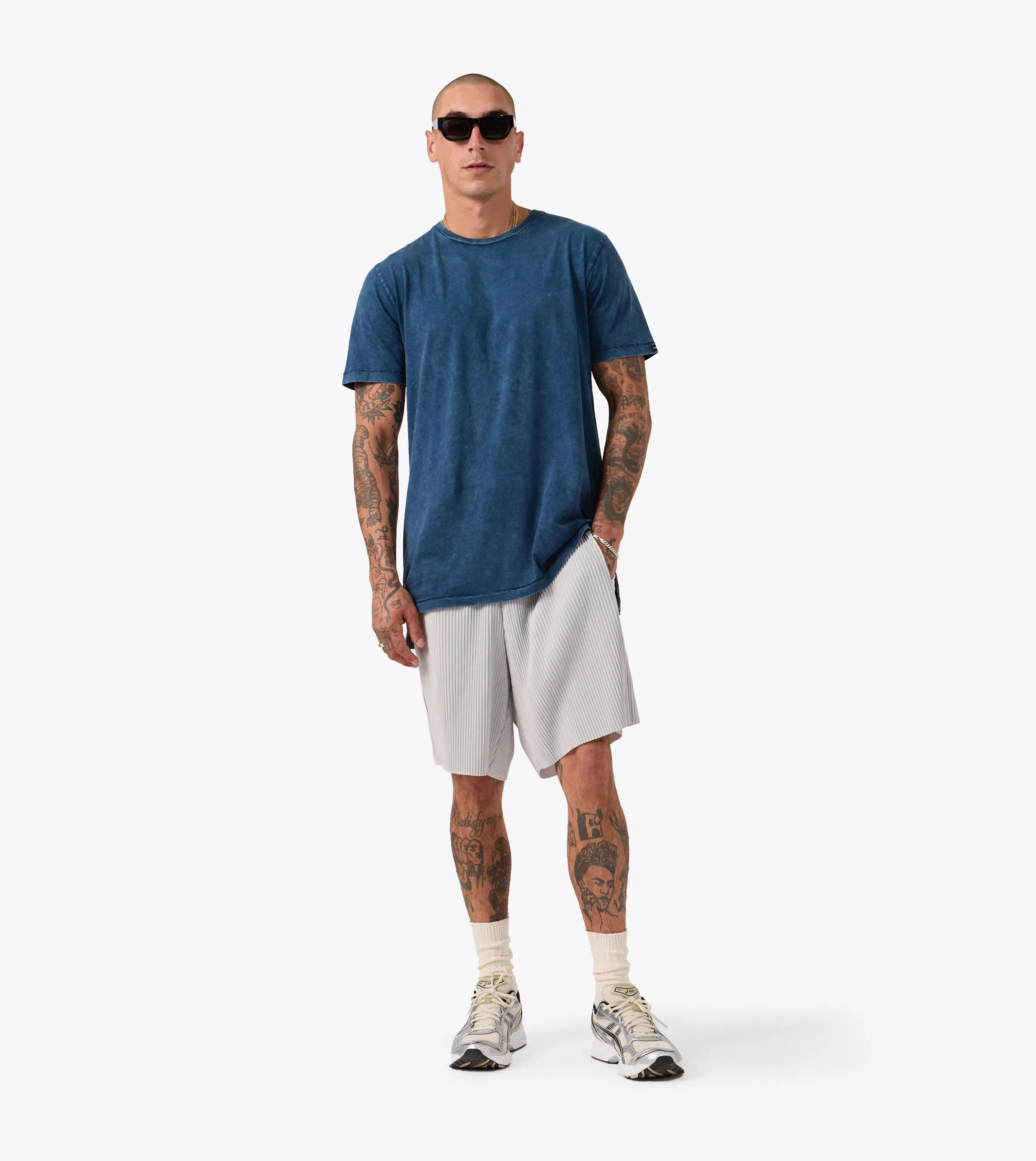 GentleWashResistance Casual Statement Flintlock Tee GD Navy