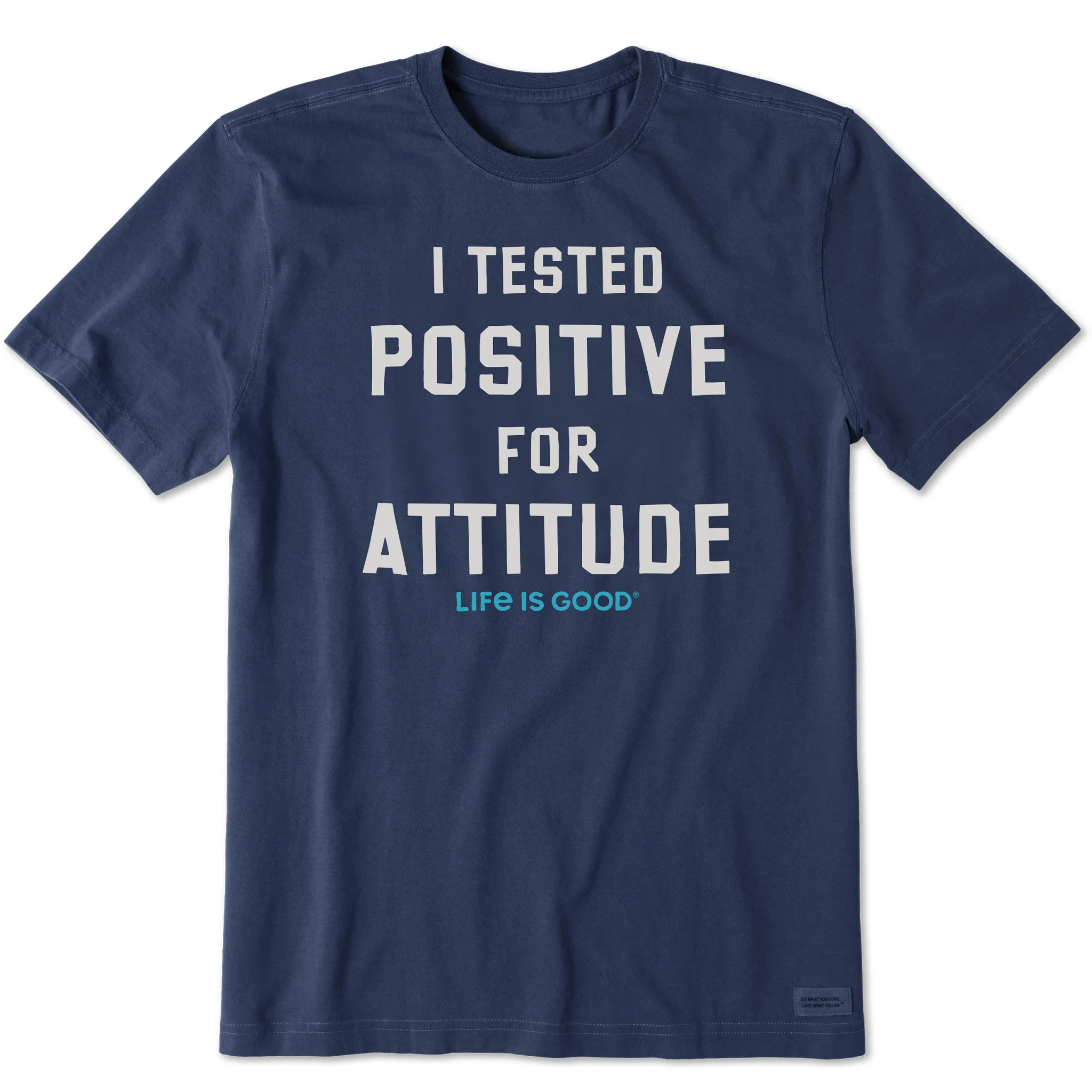 Casual Active Wear Men's Tested Positive for Attitude Short Sleeve Crusher Tee