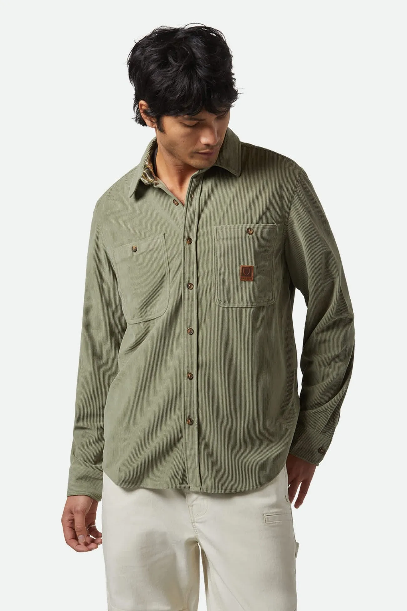 All-Season Comfort Daily Style The Field Corduroy Overshirt Military Olive