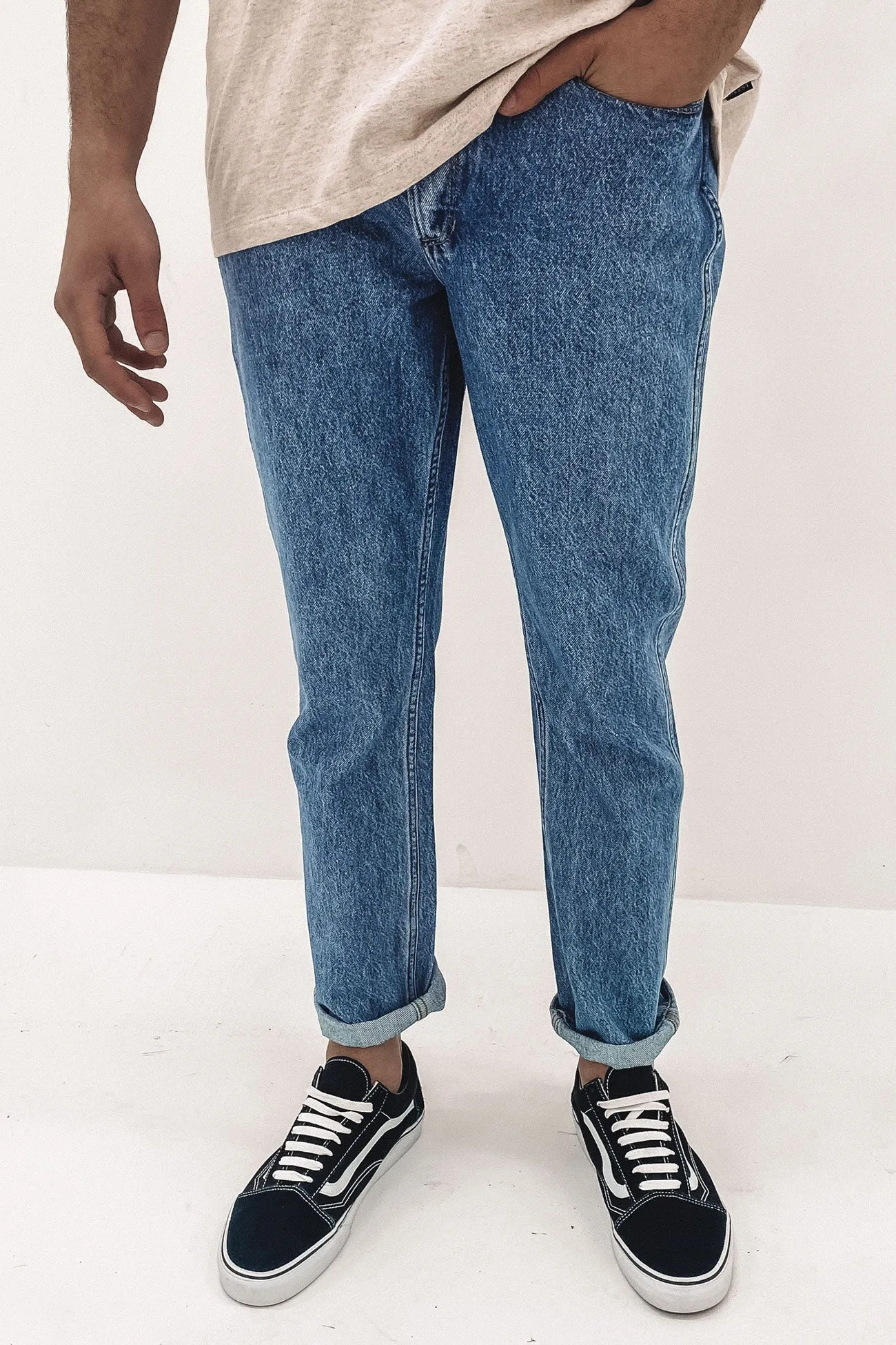 Eazy Straight Jean Stone Ride Go-To Choice Casual Musthave