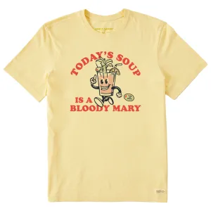 Comfy Active Fit Urban Comfort Men's Today's Soup is a Bloody Mary Short Sleeve Tee