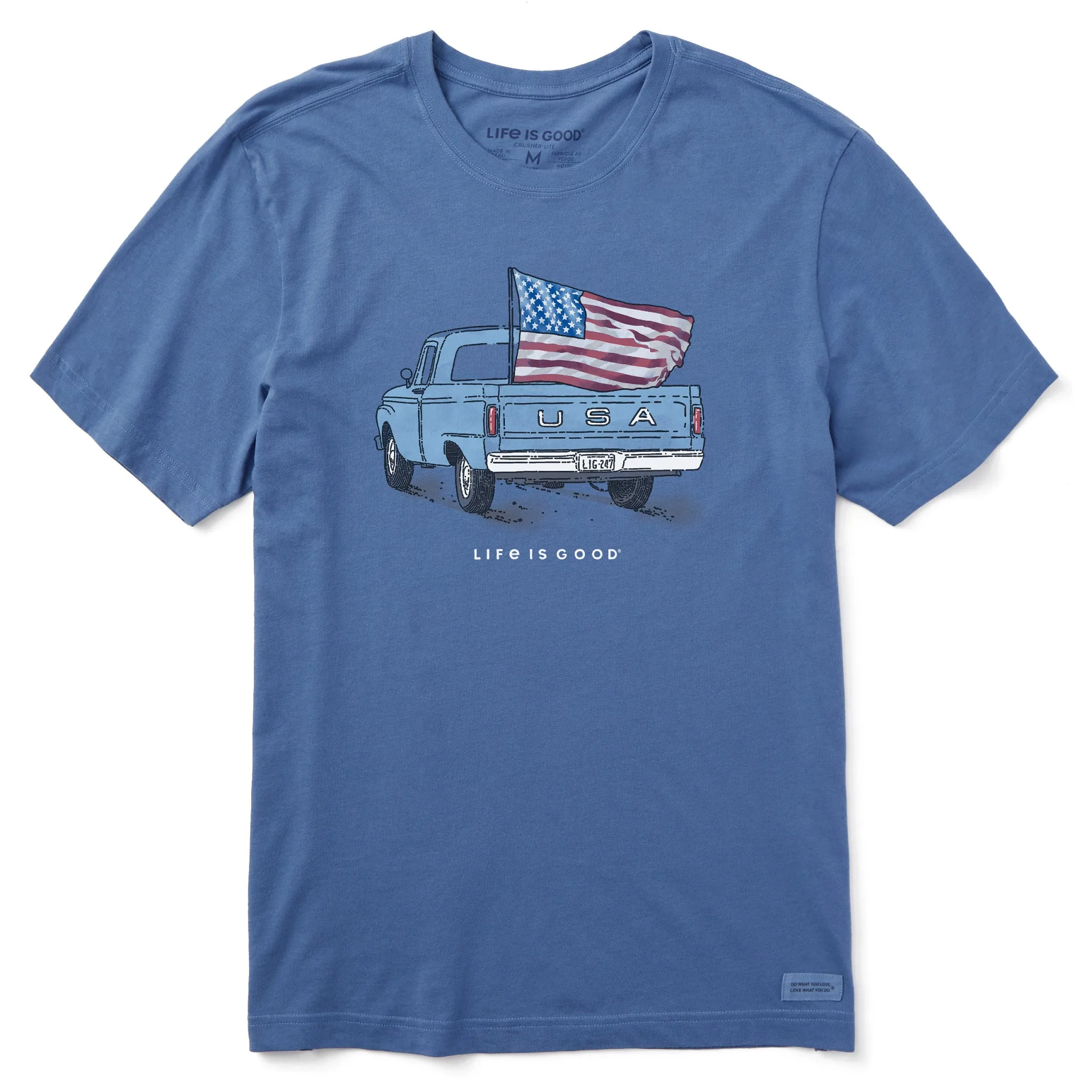 Easter Active Lifestyle Men's Flag Truck Short Sleeve Crusher Tee