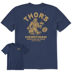 Men's Thor's Handyman Service Short Sleeve Crusher Tee Customer Favorite